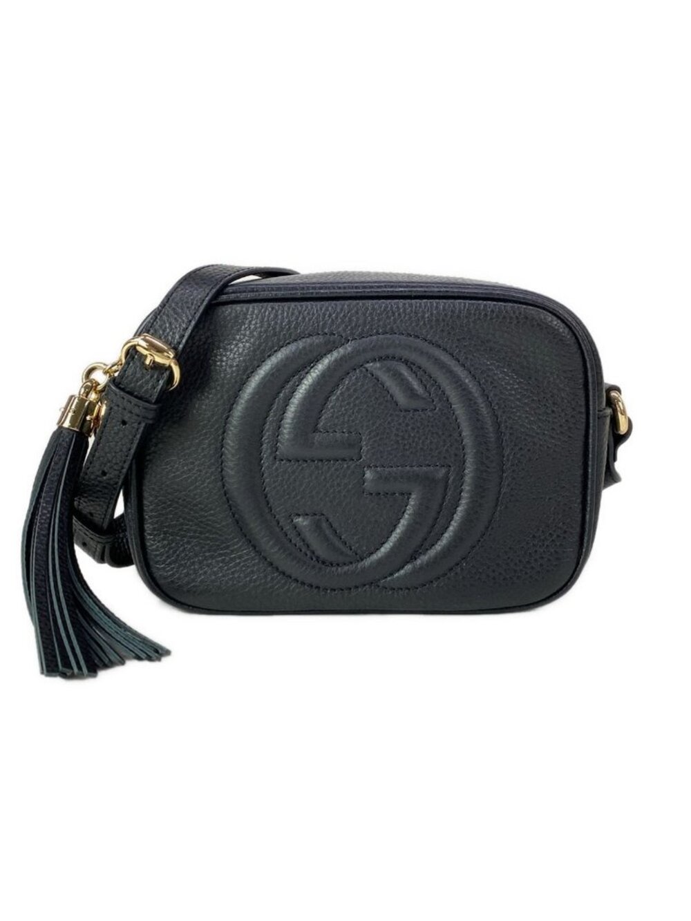 Gucci Shoulder Bag Soho Black Leather